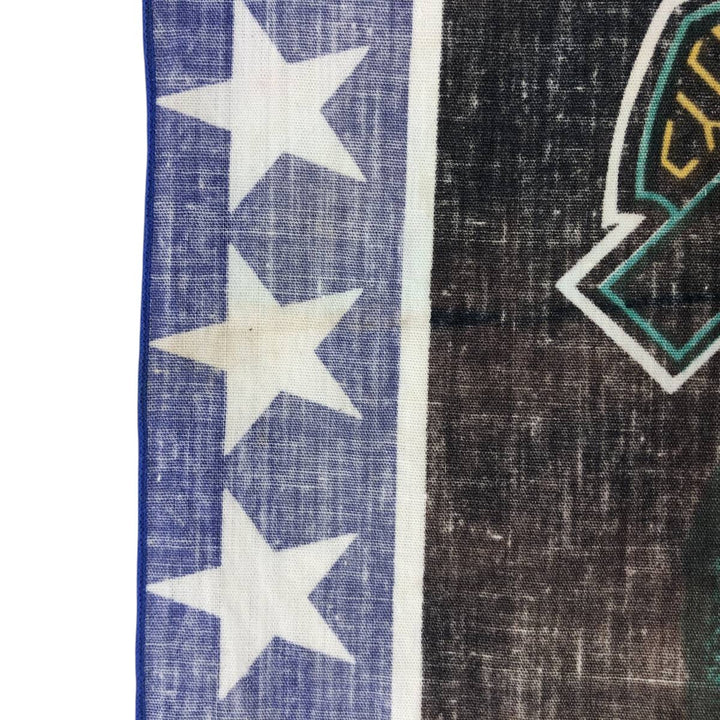 Eagle Pattern Bandana - Equivalent cotton black type Vintage Second Hand