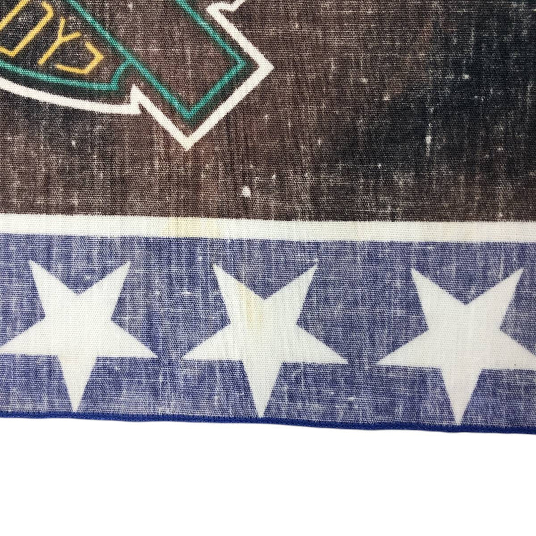 Eagle Pattern Bandana - Equivalent cotton black type Vintage Second Hand