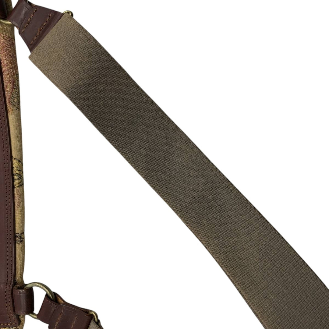 J AND M DAVIDSON Floral Shoulder Bag Made in England unclear brown type Vintage Second Hand