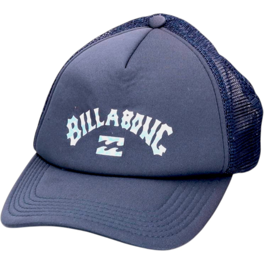 Billabong mesh trucker cap, one size fits all polyester navy blue type Vintage Second Hand