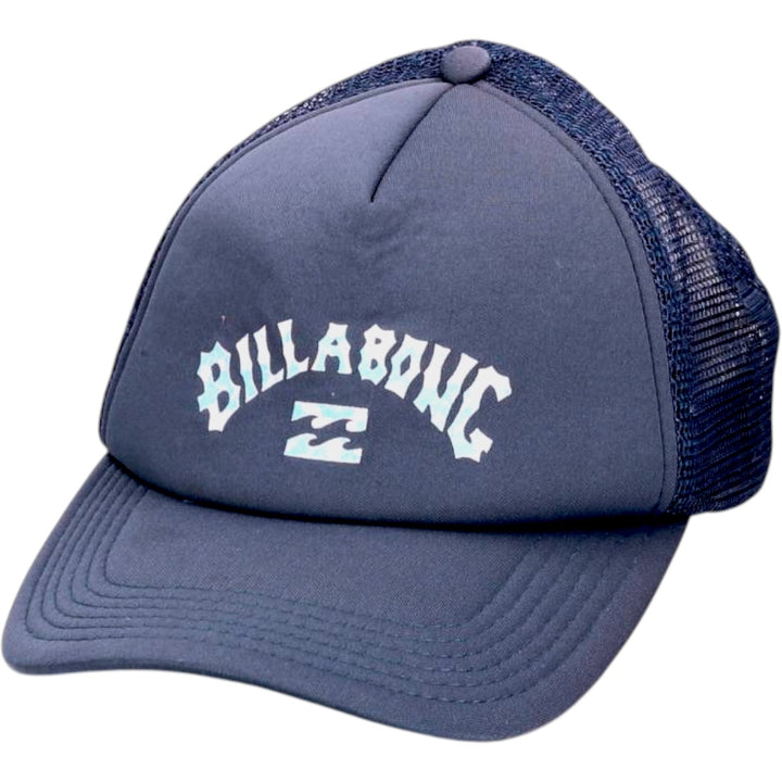 Billabong mesh trucker cap, one size fits all polyester navy blue type Vintage Second Hand