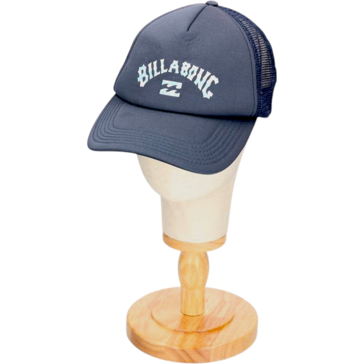 Billabong mesh trucker cap, one size fits all polyester navy blue type Vintage Second Hand