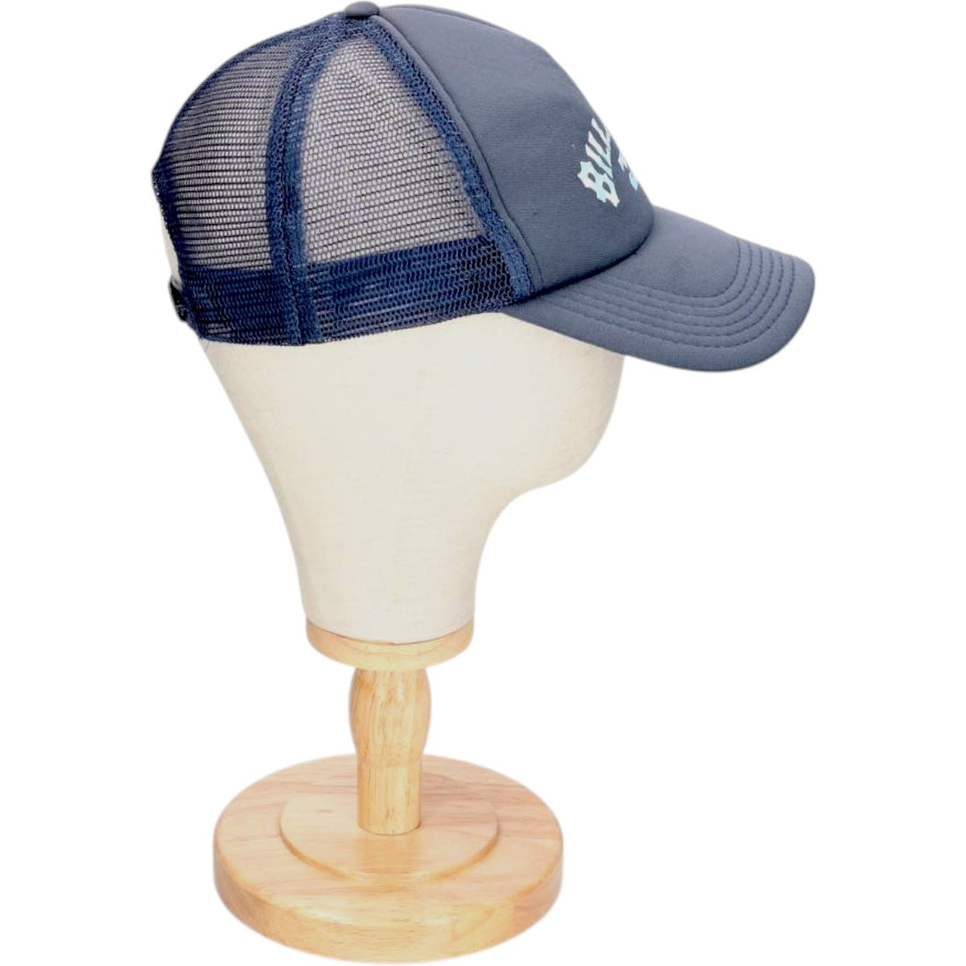 Billabong mesh trucker cap, one size fits all polyester navy blue type Vintage Second Hand