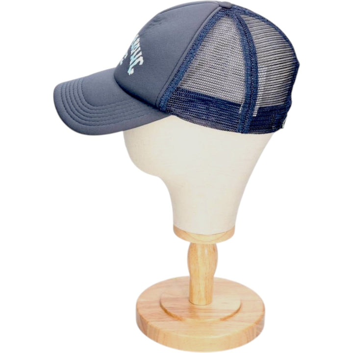 Billabong mesh trucker cap, one size fits all polyester navy blue type Vintage Second Hand