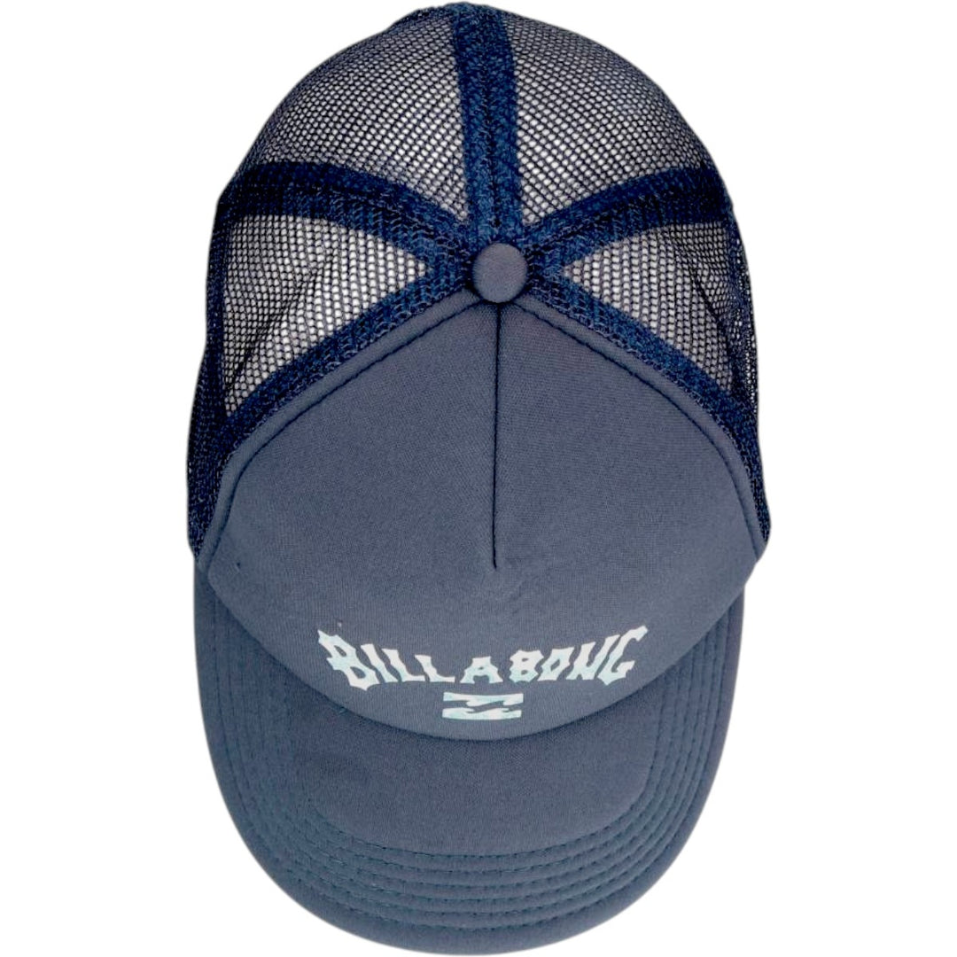 Billabong mesh trucker cap, one size fits all polyester navy blue type Vintage Second Hand