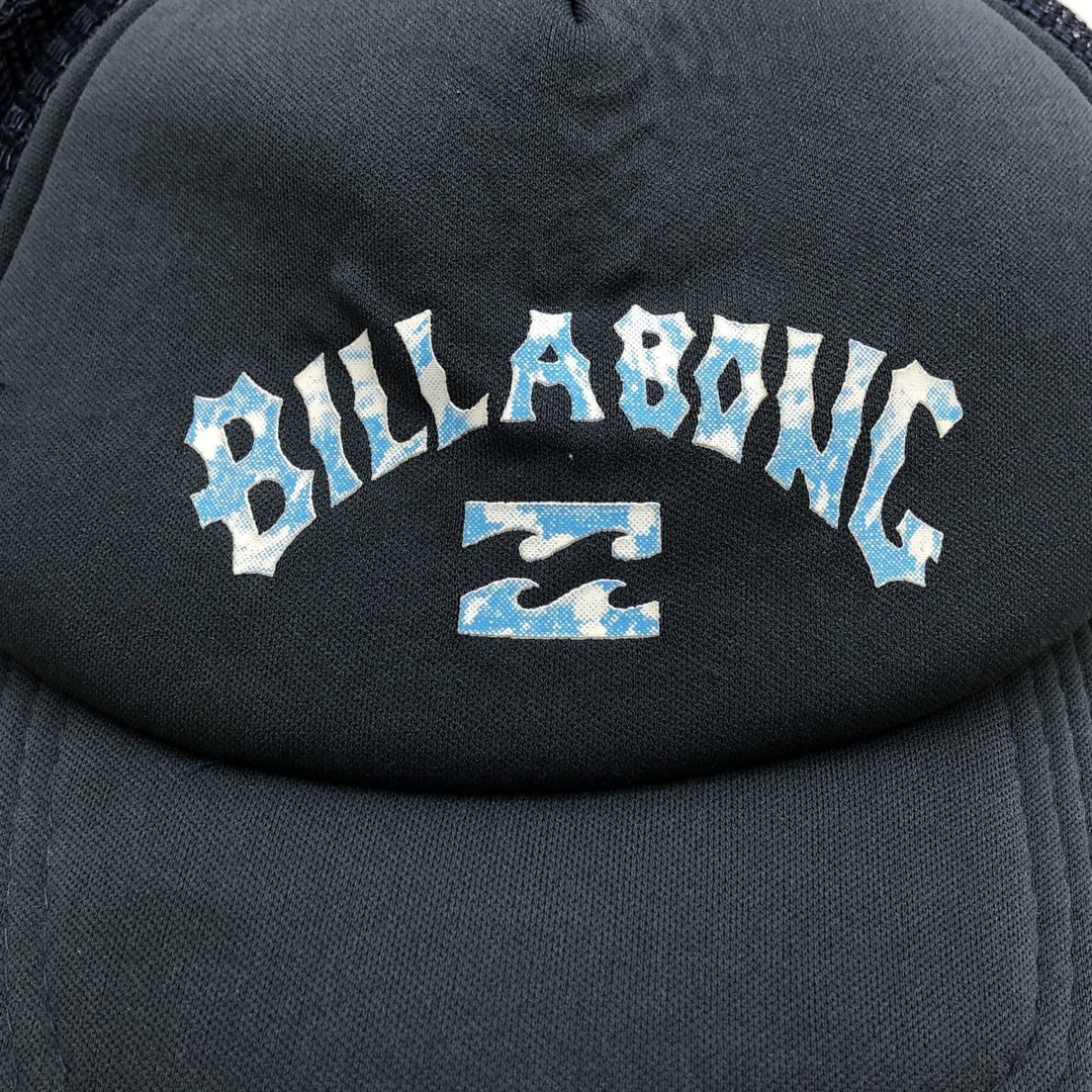 Billabong mesh trucker cap, one size fits all polyester navy blue type Vintage Second Hand