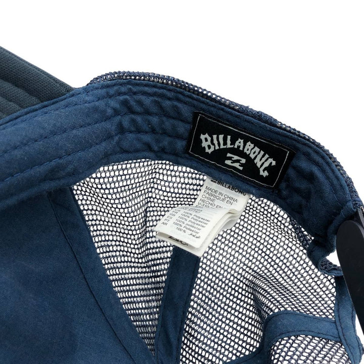Billabong mesh trucker cap, one size fits all polyester navy blue type Vintage Second Hand