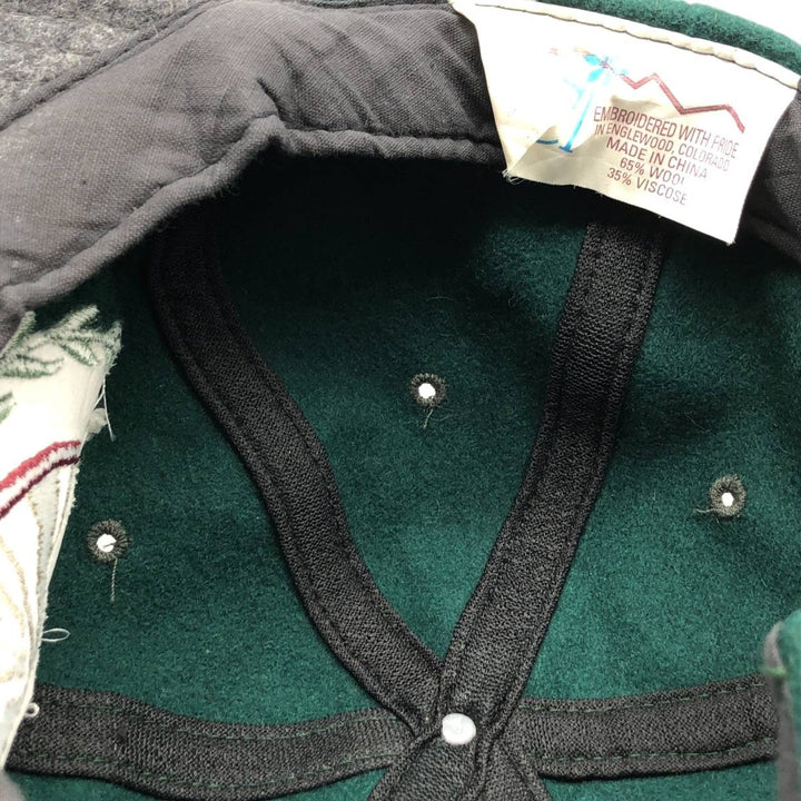 Vintage 90'S SCI 6-Panel Cap, One Size Fits All wool Green type dark green Vintage Second Hand