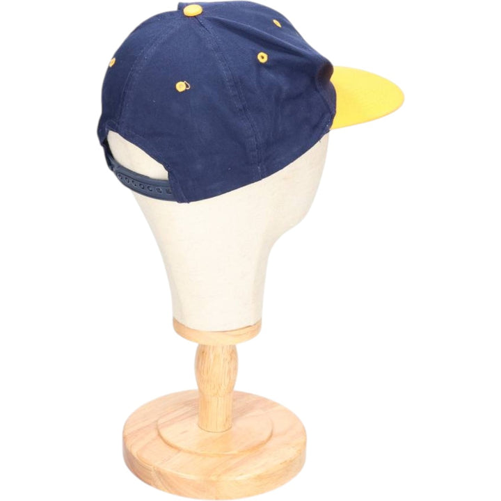 90'S LUNA BASICS HEATRIM BASEBOARD RADIATION Advertising Two-Tone 6-Panel Cap, One Size Fits Most unclear navy blue type Vintage Second Hand