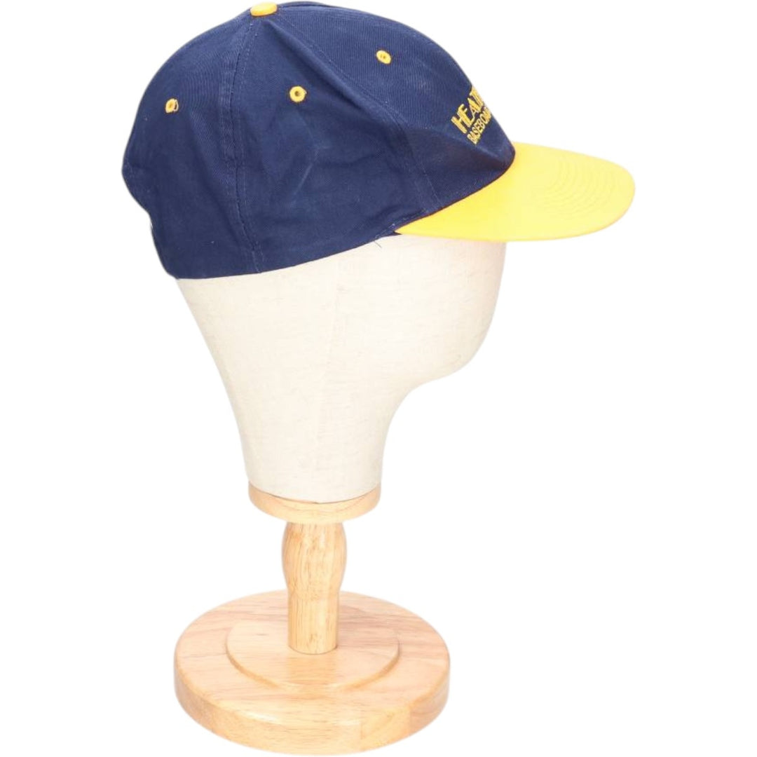 90'S LUNA BASICS HEATRIM BASEBOARD RADIATION Advertising Two-Tone 6-Panel Cap, One Size Fits Most unclear navy blue type Vintage Second Hand