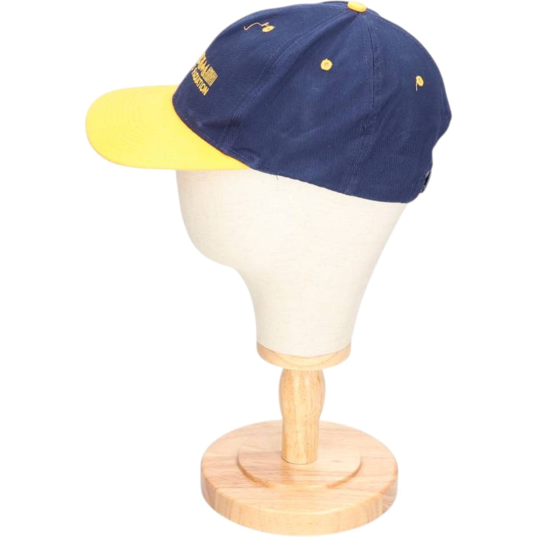 90'S LUNA BASICS HEATRIM BASEBOARD RADIATION Advertising Two-Tone 6-Panel Cap, One Size Fits Most unclear navy blue type Vintage Second Hand