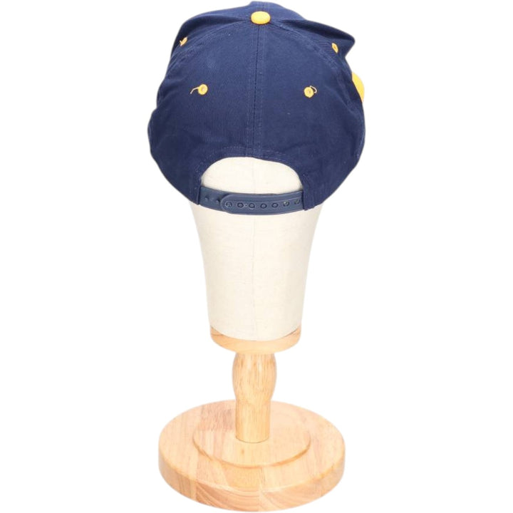 90'S LUNA BASICS HEATRIM BASEBOARD RADIATION Advertising Two-Tone 6-Panel Cap, One Size Fits Most unclear navy blue type Vintage Second Hand