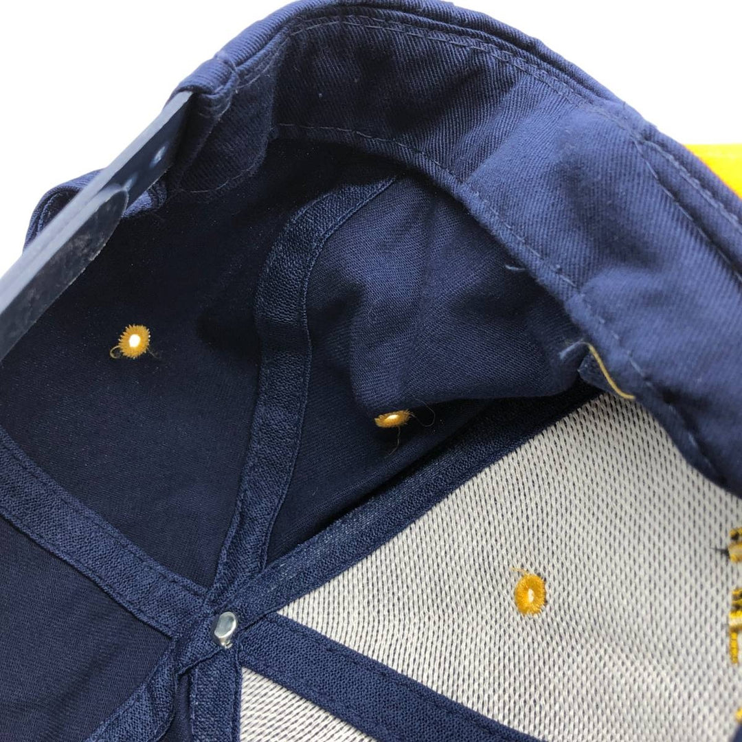 90'S LUNA BASICS HEATRIM BASEBOARD RADIATION Advertising Two-Tone 6-Panel Cap, One Size Fits Most unclear navy blue type Vintage Second Hand