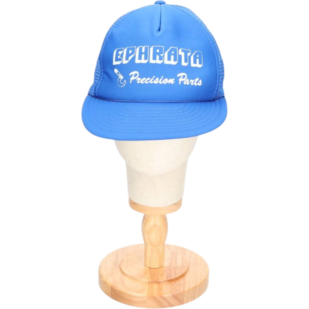 EPHRATA Precision Parts Advertising Mesh Trucker Cap, One Size Fits Most, Vintage unclear blue type Vintage Second Hand