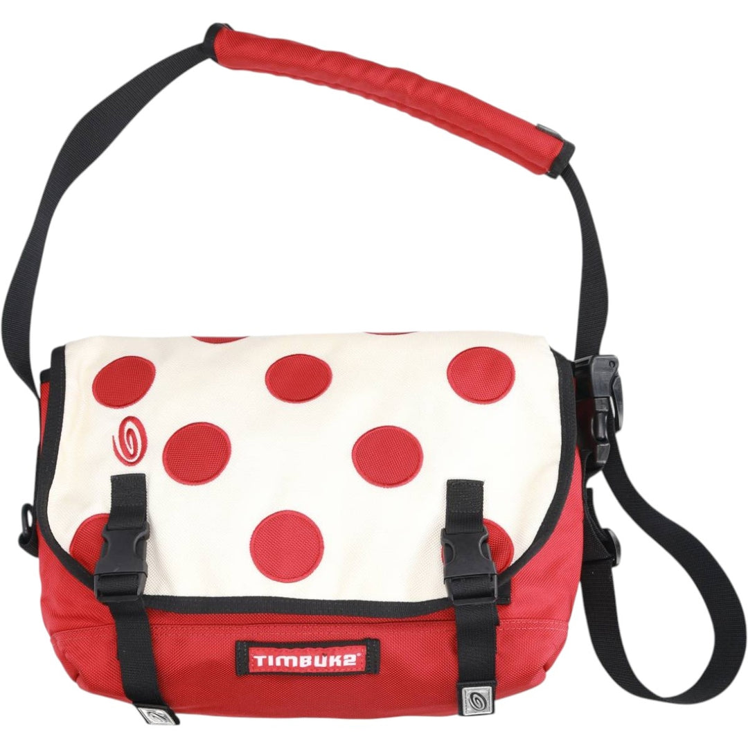 TIMBUK2 Polka Dot Pattern Messenger Bag unclear red type Vintage Second Hand