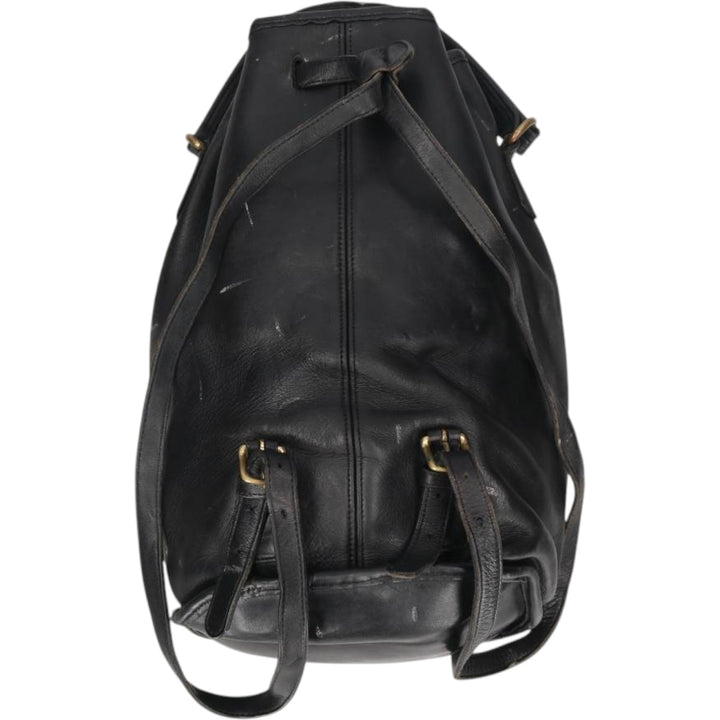 90'S Coach Old Coach 2-Way Daypack Backpack Vintage genuine leather black type Vintage Second Hand