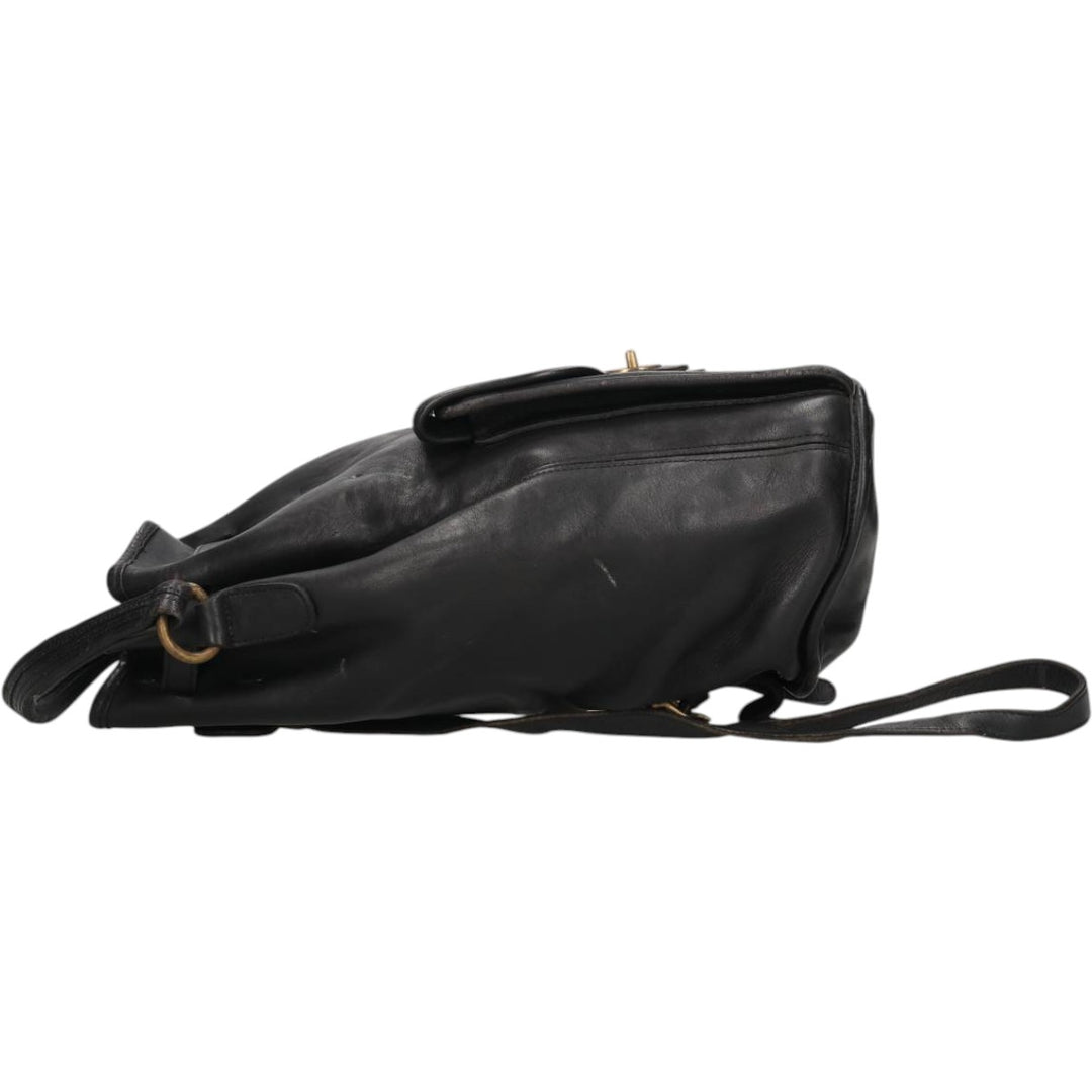 90'S Coach Old Coach 2-Way Daypack Backpack Vintage genuine leather black type Vintage Second Hand
