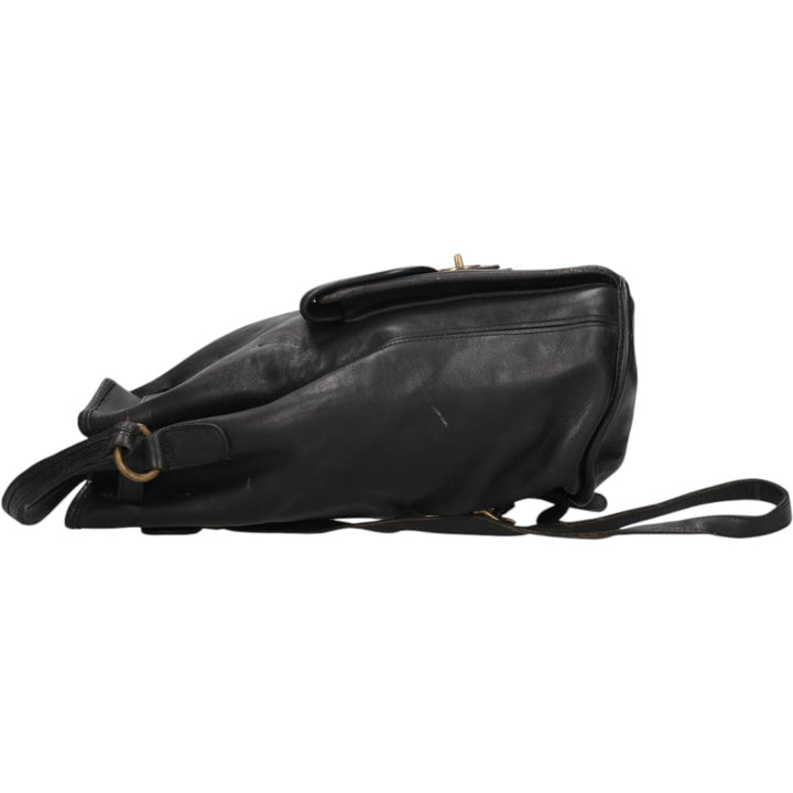 90'S Coach Old Coach 2-Way Daypack Backpack Vintage genuine leather black type Vintage Second Hand