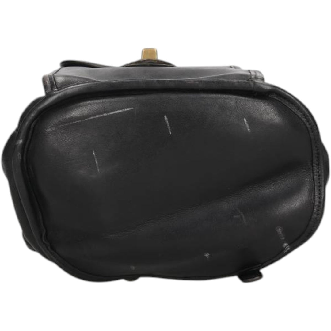 90'S Coach Old Coach 2-Way Daypack Backpack Vintage genuine leather black type Vintage Second Hand