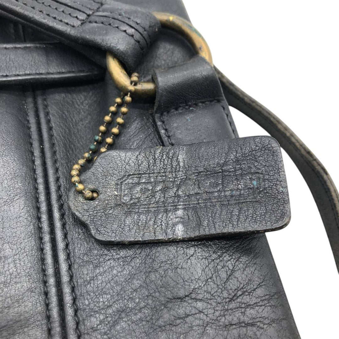90'S Coach Old Coach 2-Way Daypack Backpack Vintage genuine leather black type Vintage Second Hand