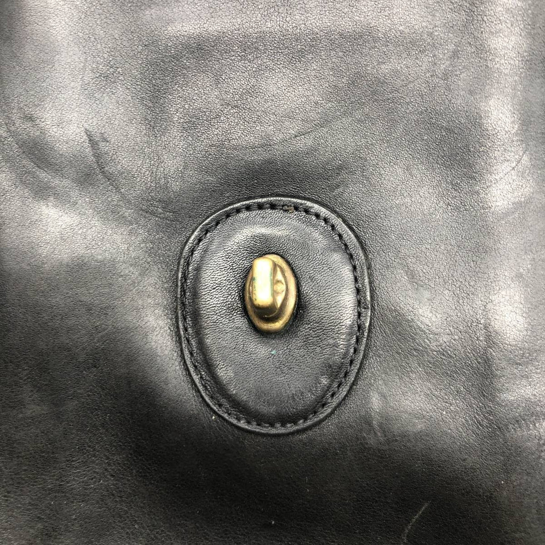 90'S Coach Old Coach 2-Way Daypack Backpack Vintage genuine leather black type Vintage Second Hand