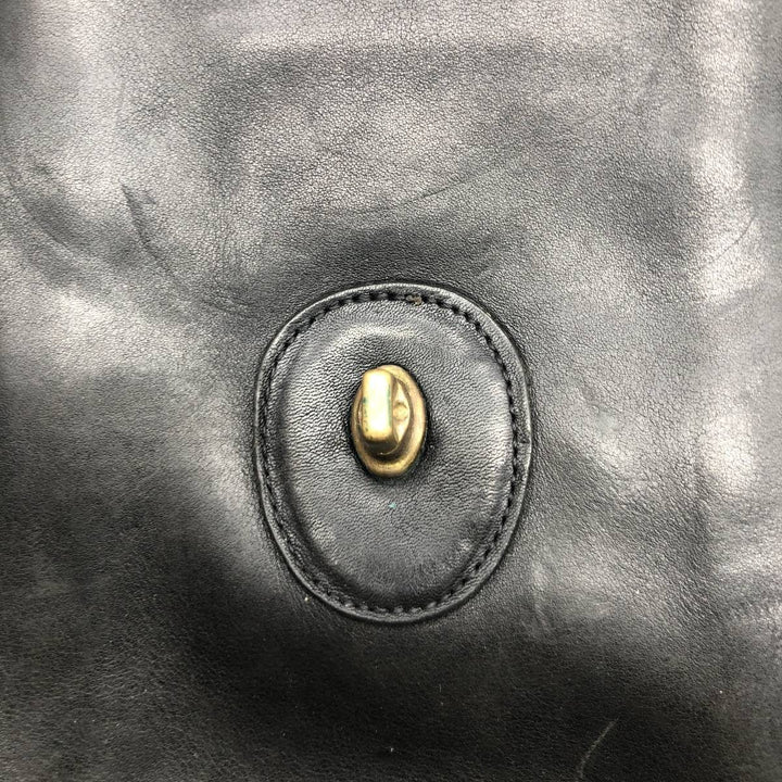 90'S Coach Old Coach 2-Way Daypack Backpack Vintage genuine leather black type Vintage Second Hand