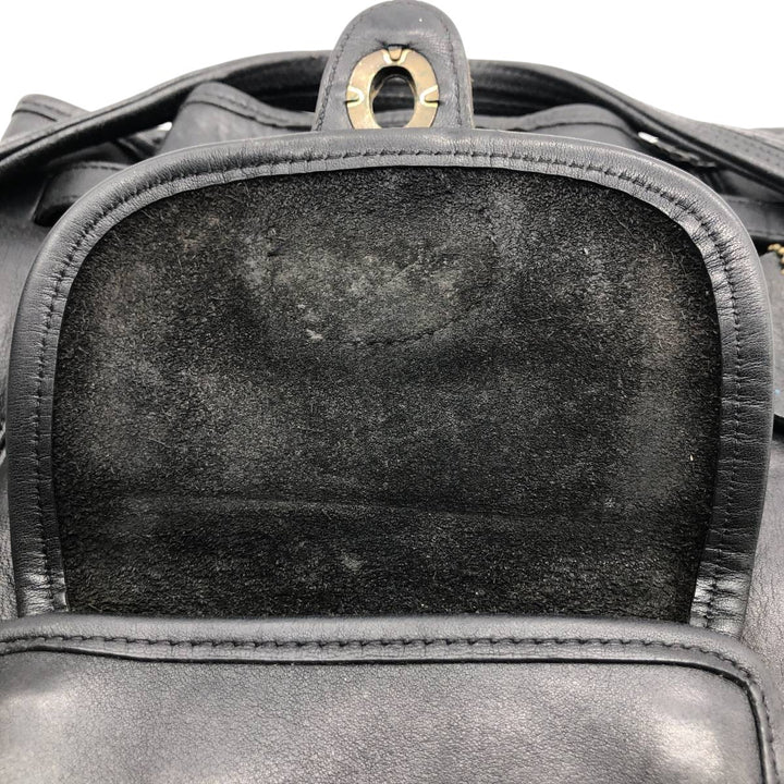 90'S Coach Old Coach 2-Way Daypack Backpack Vintage genuine leather black type Vintage Second Hand