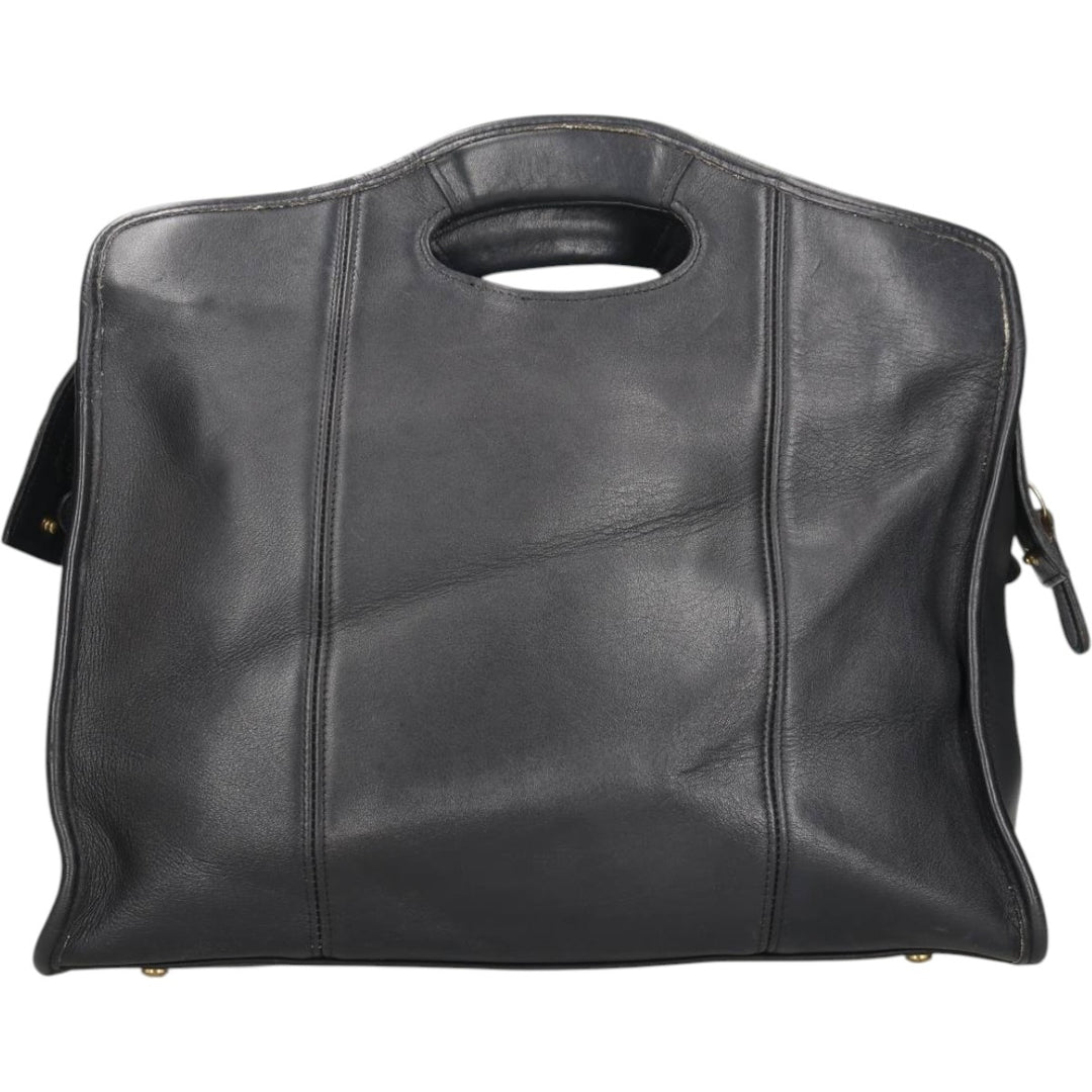 90'S Coach OLD COACH 2-WAY Shoulder Bag, Made in USA, Vintage Genuine Leather Cowhide black type Vintage Second Hand