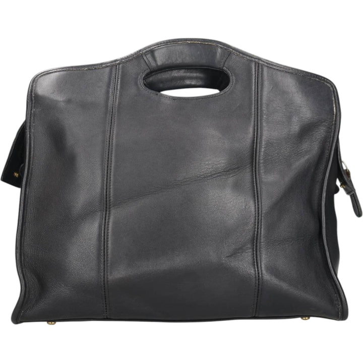 90'S Coach OLD COACH 2-WAY Shoulder Bag, Made in USA, Vintage Genuine Leather Cowhide black type Vintage Second Hand