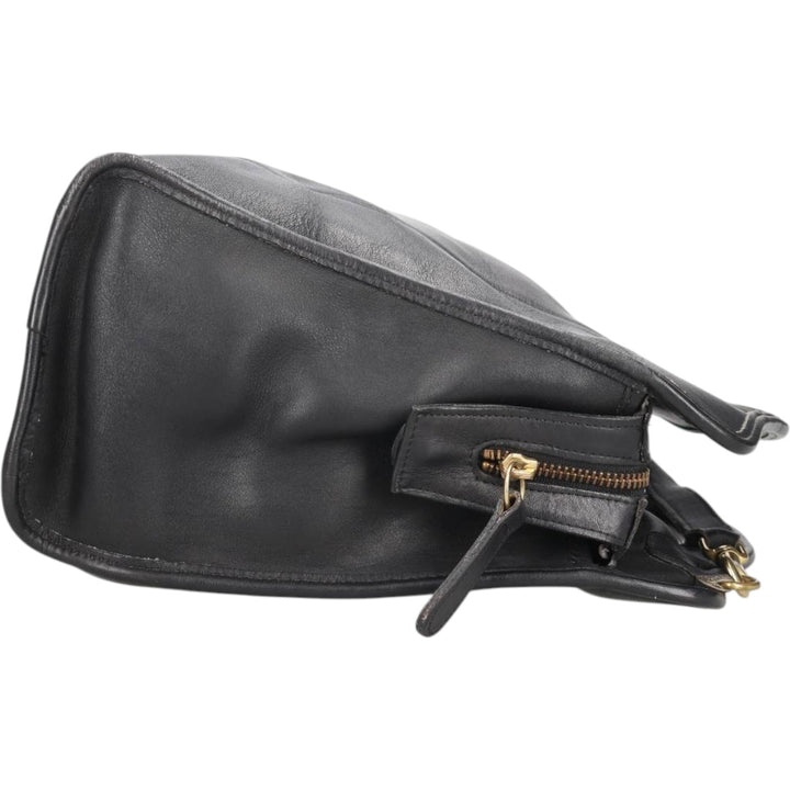 90'S Coach OLD COACH 2-WAY Shoulder Bag, Made in USA, Vintage Genuine Leather Cowhide black type Vintage Second Hand