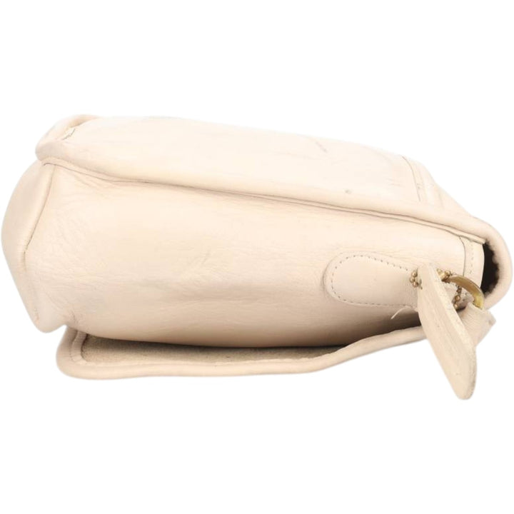 90'S Coach Old Coach Turnlock Shoulder Bag Vintage genuine leather ivory Vintage Second Hand