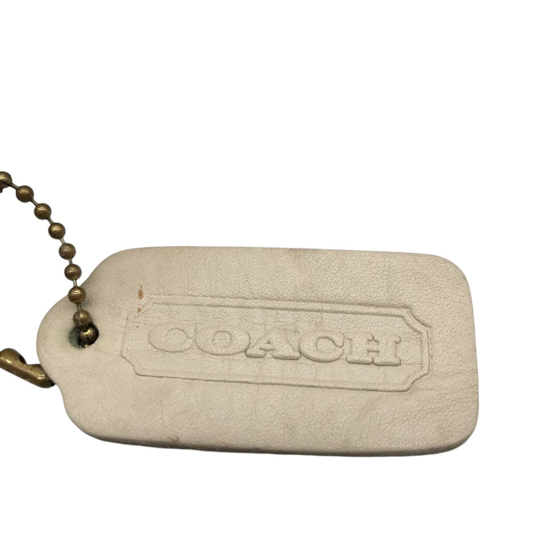 90'S Coach Old Coach Turnlock Shoulder Bag Vintage genuine leather ivory Vintage Second Hand