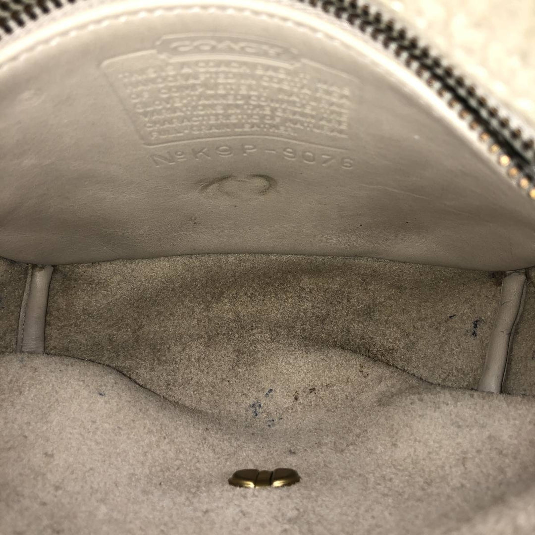 90'S Coach Old Coach Turnlock Shoulder Bag Vintage genuine leather ivory Vintage Second Hand