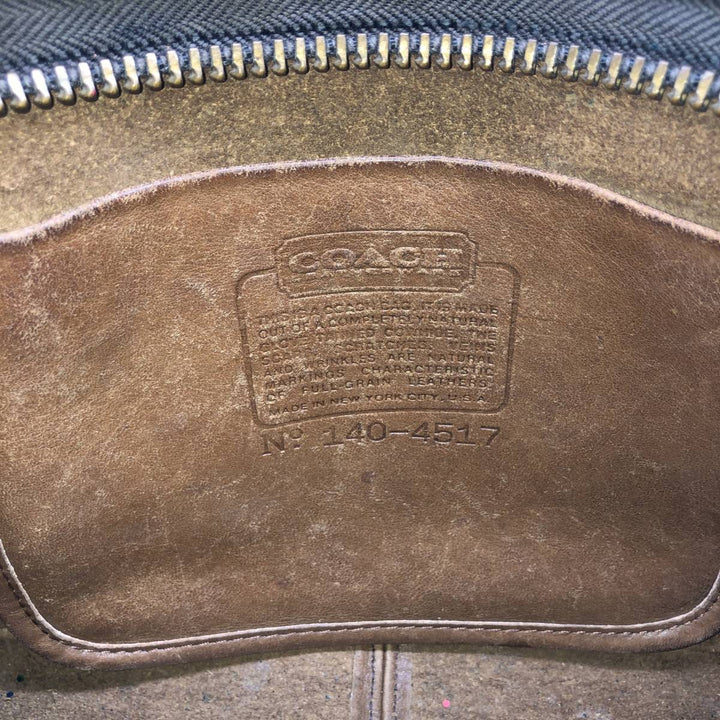 Vintage 60s-70'S Coach Old Coach Shoulder Bag, Made in USA genuine leather brown type Vintage Second Hand