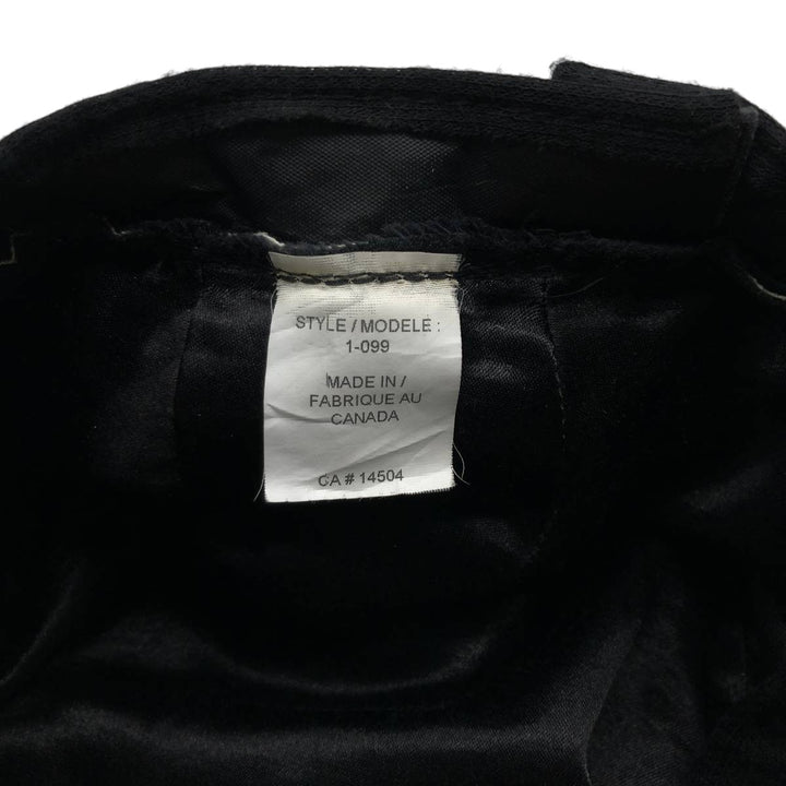 Vintage 1990'S Crown Cap Leather Newsboy Cap, Made in Canada, One Size Fits All leather black type Vintage Second Hand