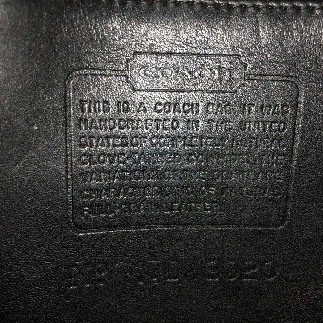 80's Coach COACH OLD COACH Old Coach Shoulder Bag Made in USA Vintage genuine leather black type Vintage Second Hand
