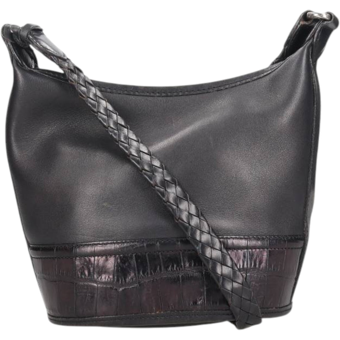 Brighton Shoulder Bag genuine leather black type Vintage Second Hand