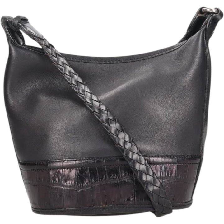 Brighton Shoulder Bag genuine leather black type Vintage Second Hand