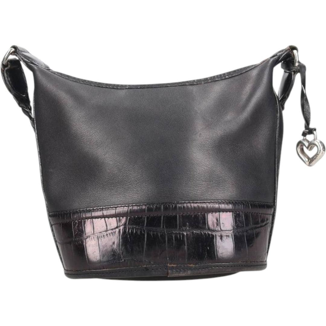 Brighton Shoulder Bag genuine leather black type Vintage Second Hand