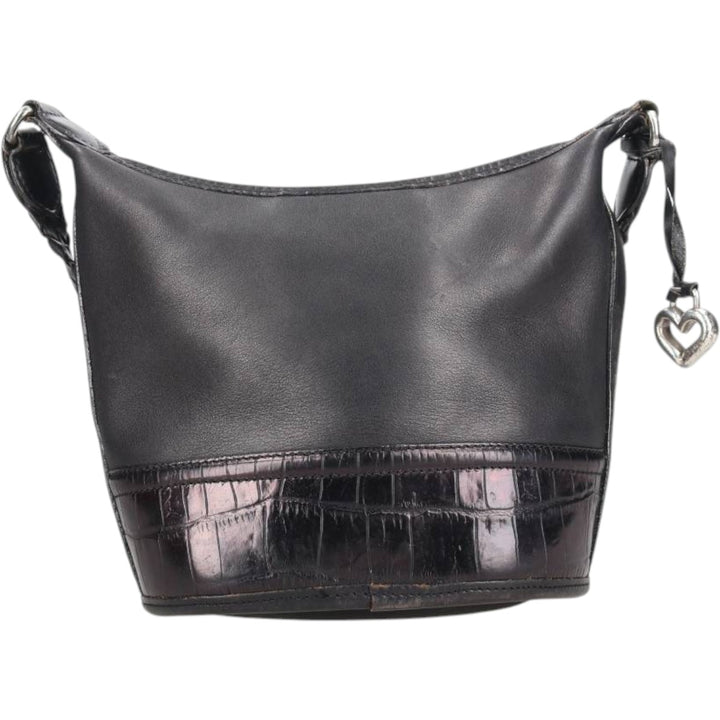 Brighton Shoulder Bag genuine leather black type Vintage Second Hand