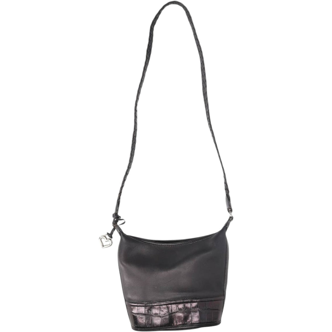 Brighton Shoulder Bag genuine leather black type Vintage Second Hand