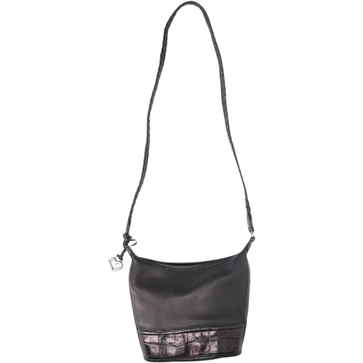 Brighton Shoulder Bag genuine leather black type Vintage Second Hand