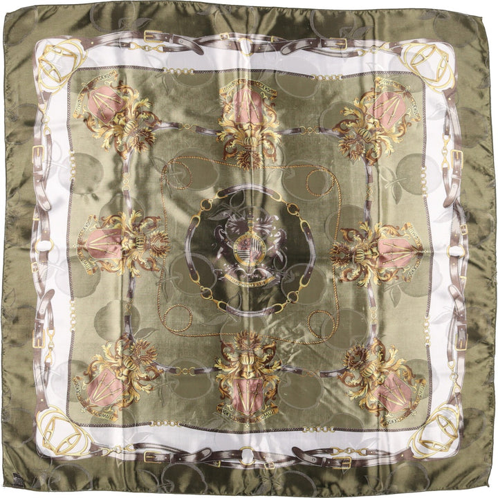 allover scarf polyester green type Vintage Second Hand
