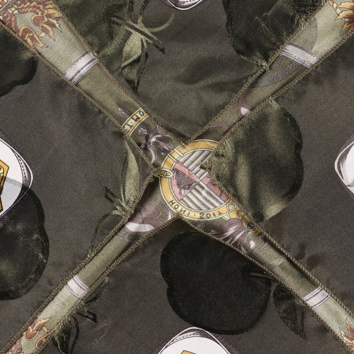 allover scarf polyester green type Vintage Second Hand