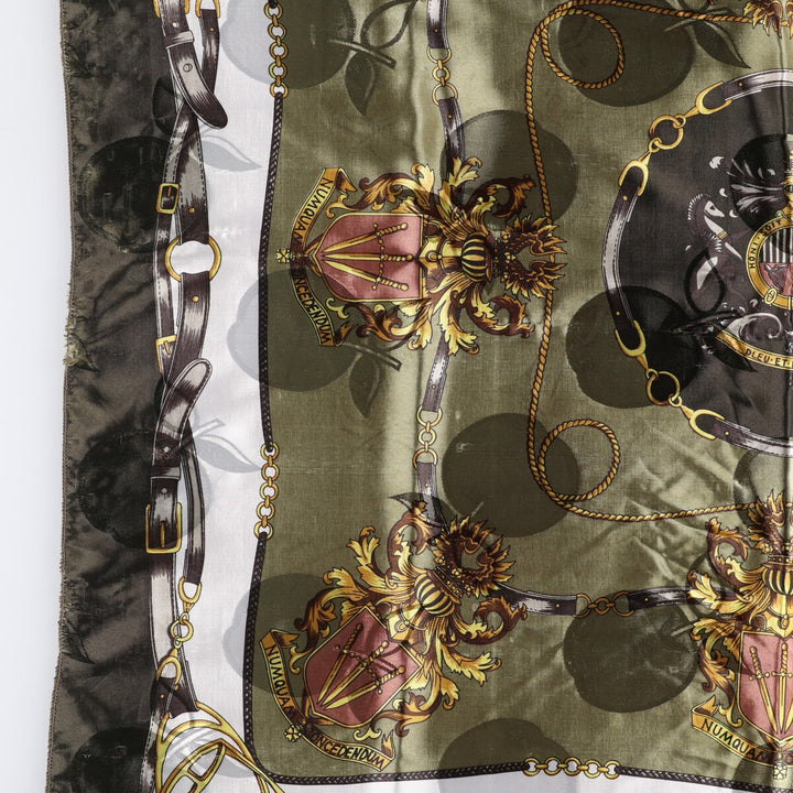 allover scarf polyester green type Vintage Second Hand