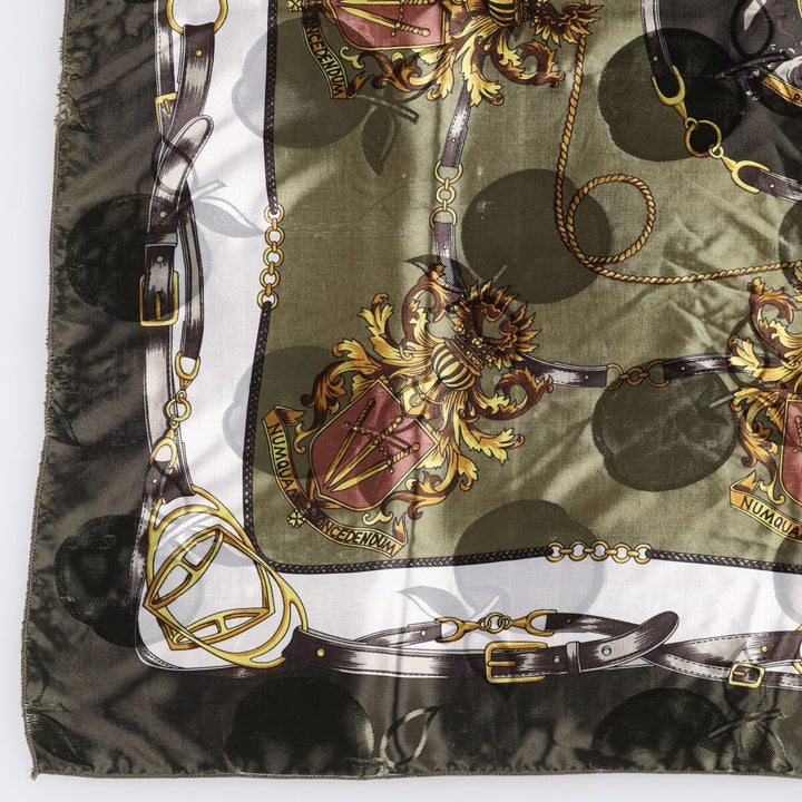 allover scarf polyester green type Vintage Second Hand