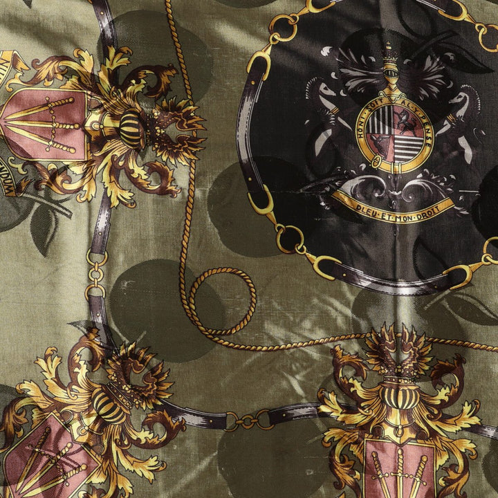 allover scarf polyester green type Vintage Second Hand