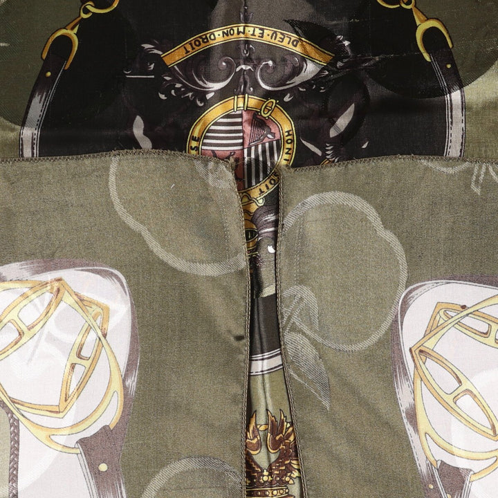 allover scarf polyester green type Vintage Second Hand