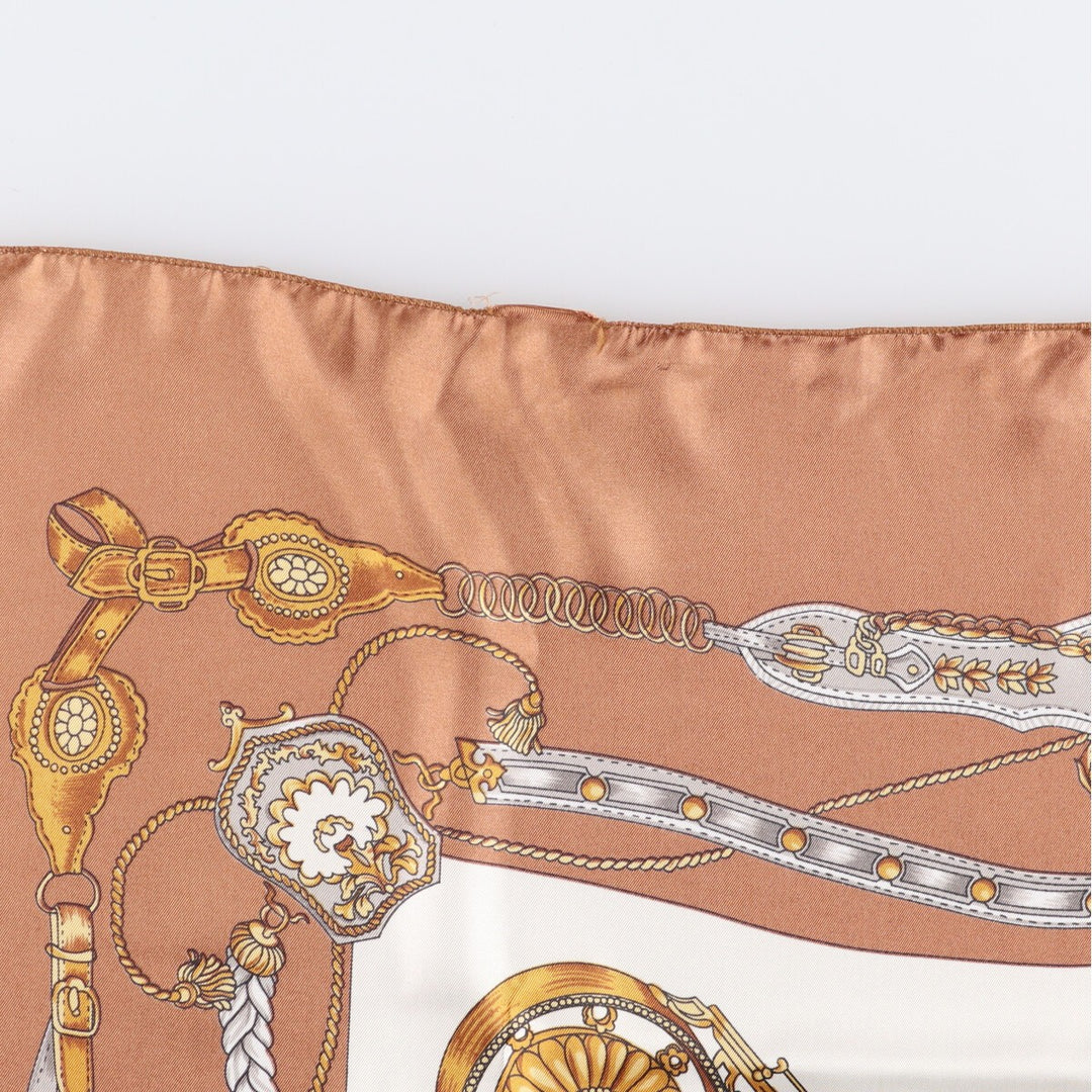 allover scarf polyester Beige type Vintage Second Hand