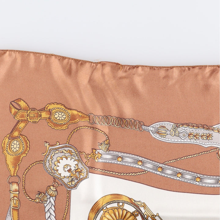 allover scarf polyester Beige type Vintage Second Hand